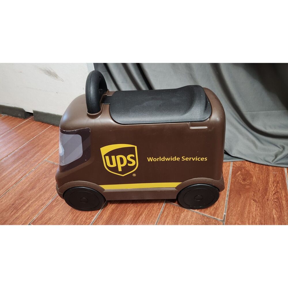 Radio Flyer UPS Delivery Truck Ride-On: Steel & Plastic Pedal Toy for Ages 2+